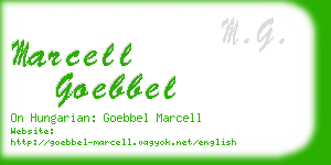 marcell goebbel business card